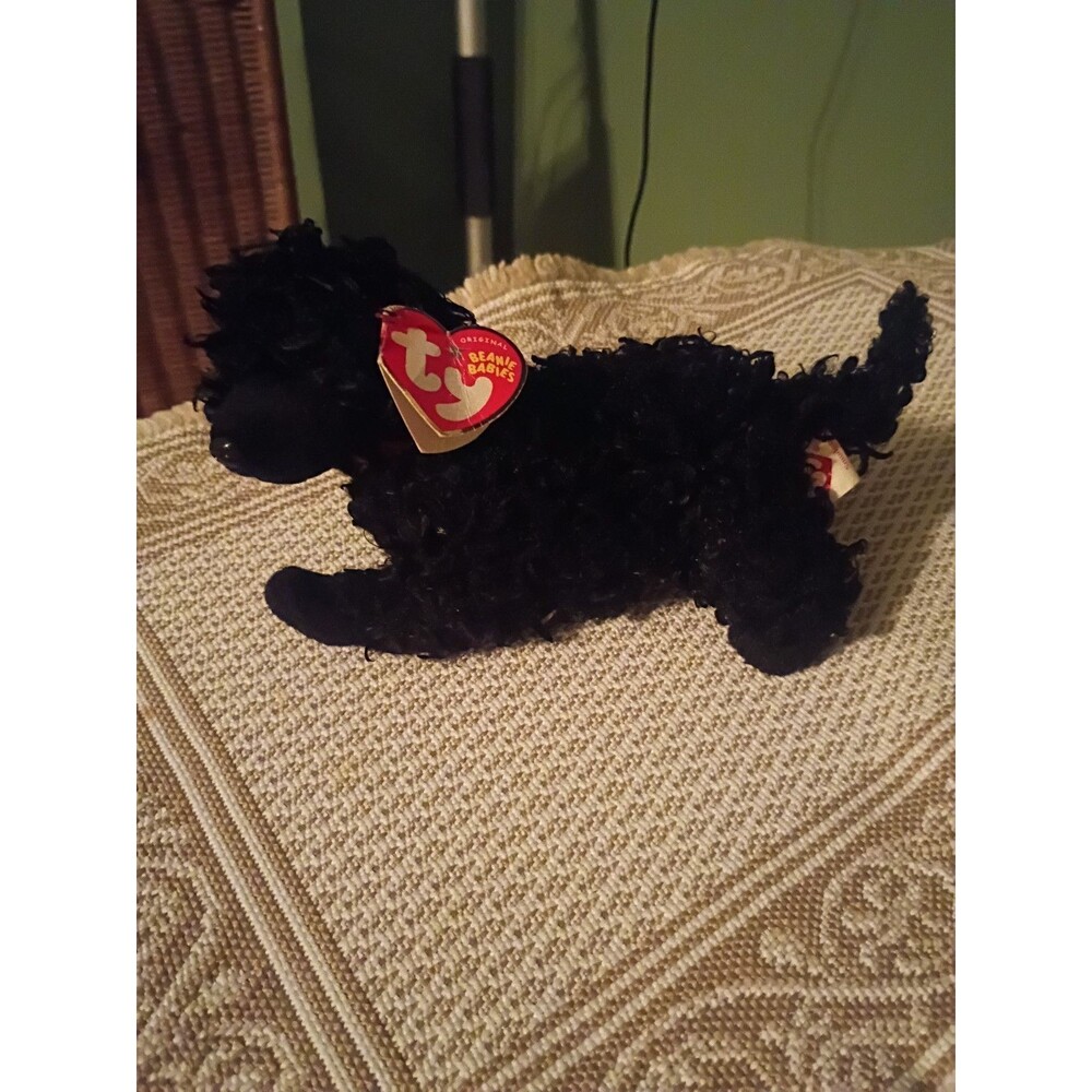 Ty Beanie Baby Smudges The Poodle Black